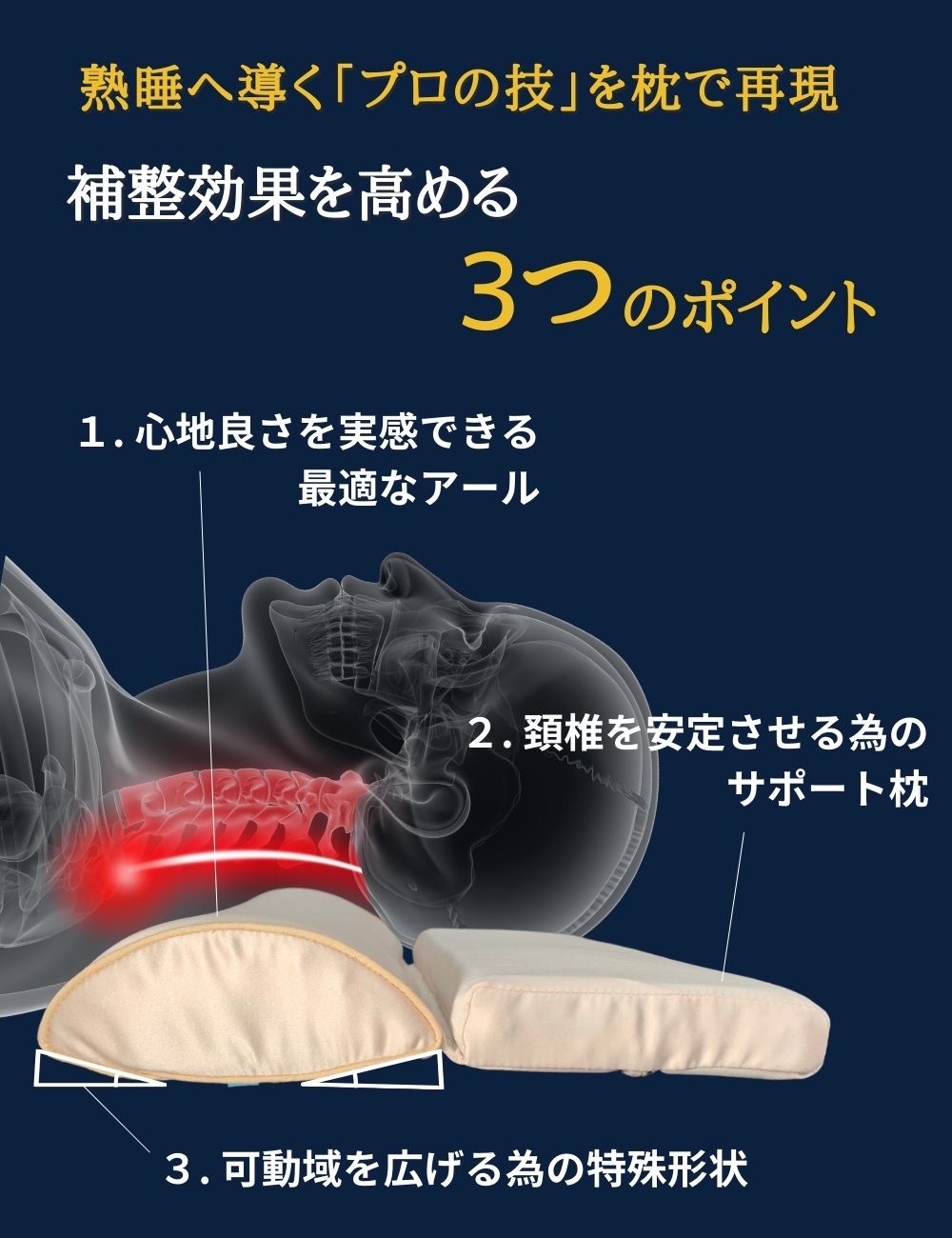 Refine's original pillow - top view