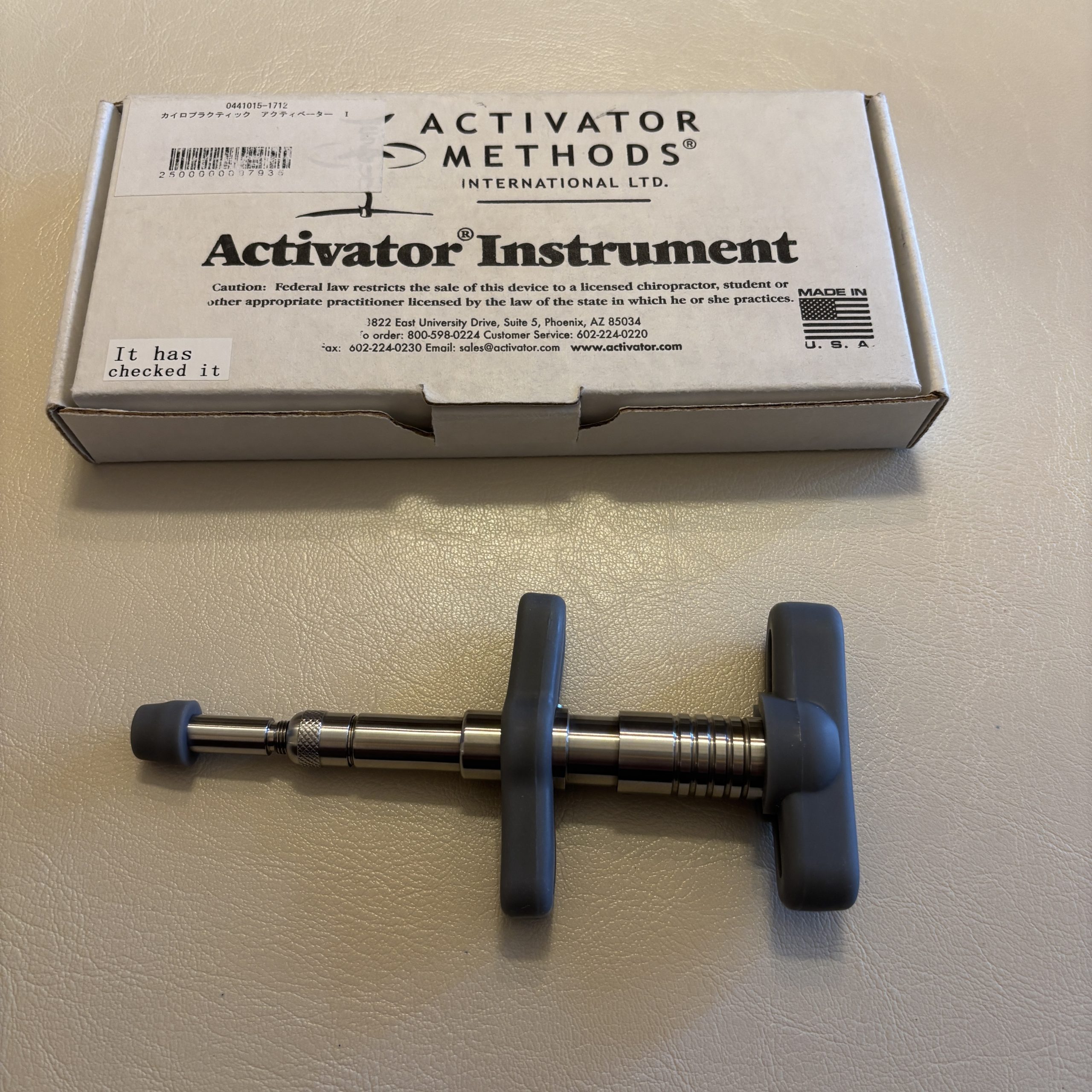 Activator device for safe cervical adjustment